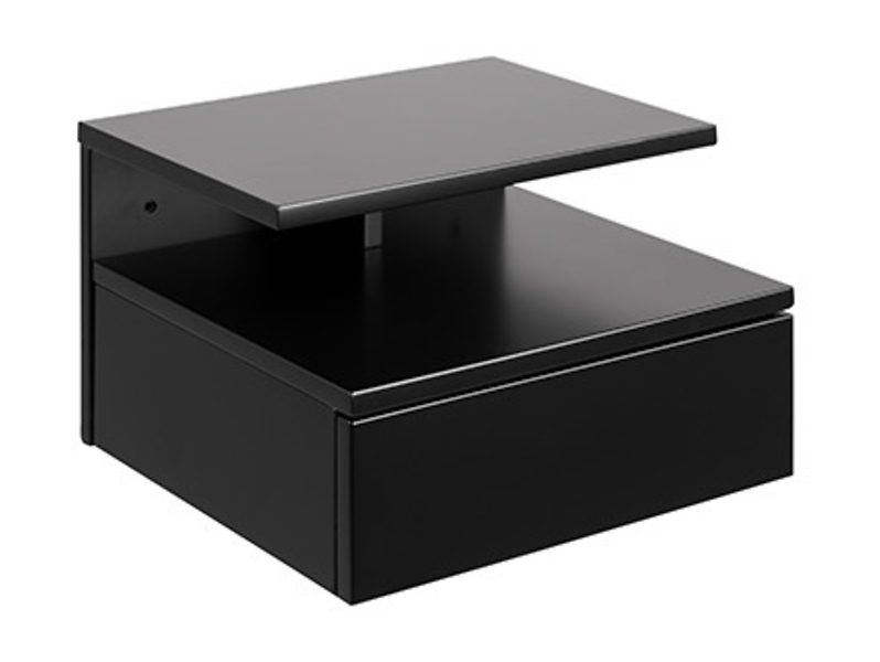 Szafka nocna Ashlan 35 cm z szufladą czarna 49153
