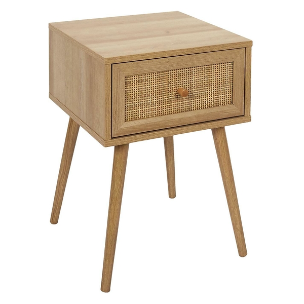 SZAFKA NOCNA Bali W STYLU BOHO z szufladą rattan plecionka 57446
