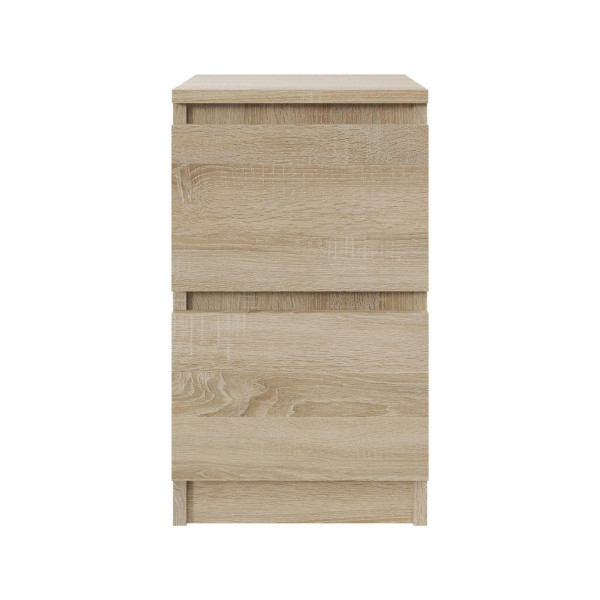 Szafka nocna BASIC 2 szuflady – Dąb Sonoma | 30x53x30 cm 790329