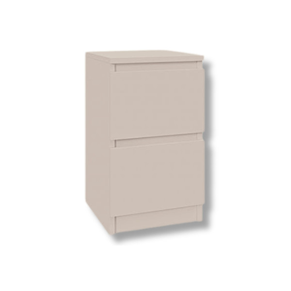 Szafka nocna BASIC 2 szuflady – Kaszmir | 30x53x30 cm 790330