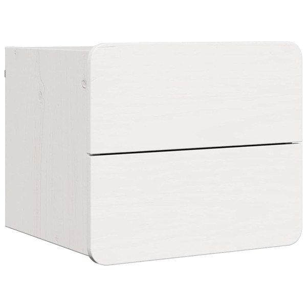 Szafka Nocna Biała Komoda Stolik Nocny Do Sypialni 39 x 34 x 33 cm 857416