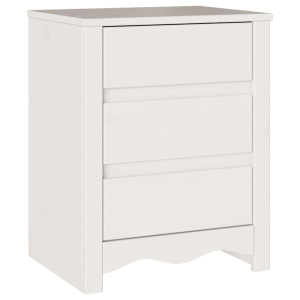 Szafka Nocna Biała Komoda Stolik Nocny Do Sypialni 45 x 35 x 56 cm 857503