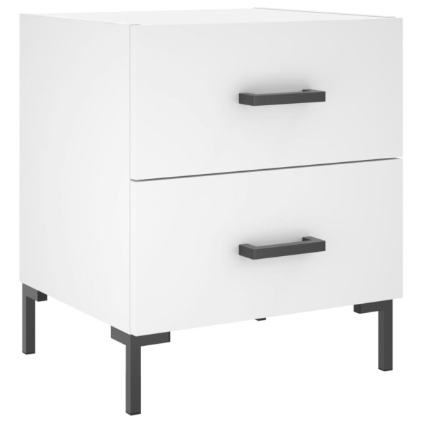 Szafka Nocna Biała Komoda Stolik Półka Nocna Do Sypialni 40x35x47.5 cm 852462