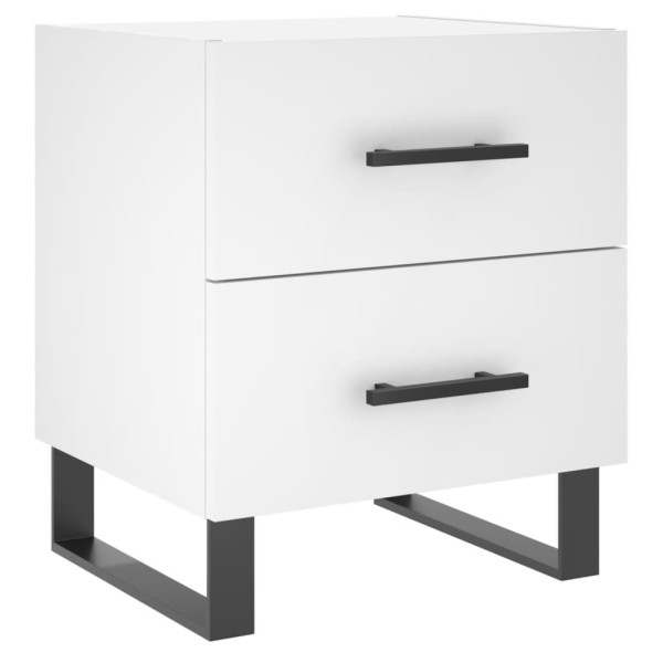Szafka Nocna Biała Komoda Stolik Półka Nocna Do Sypialni 40x35x47.5 cm 854882