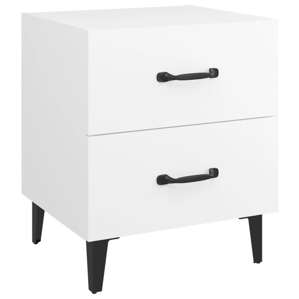 Szafka Nocna Biała Komoda Stolik Półka Nocna Do Sypialni 40x35x47.5 cm 854892