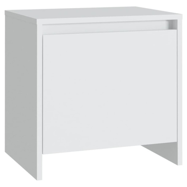 Szafka Nocna Biała Komoda Stolik Półka Nocna Do Sypialni 45x34x44.5 cm 848327