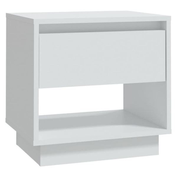 Szafka Nocna Biała Komoda Stolik Półka Nocna Do Sypialni 45x34x44 cm 854900