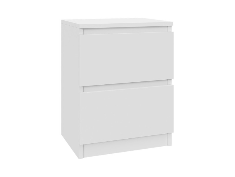 Szafka nocna BIAŁA - stolik 40 cm - 2 szuflady. Sypialnia 223285