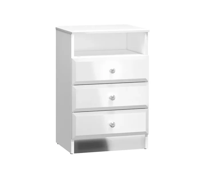 Szafka nocna BLANC 07 3S biały połysk 664584