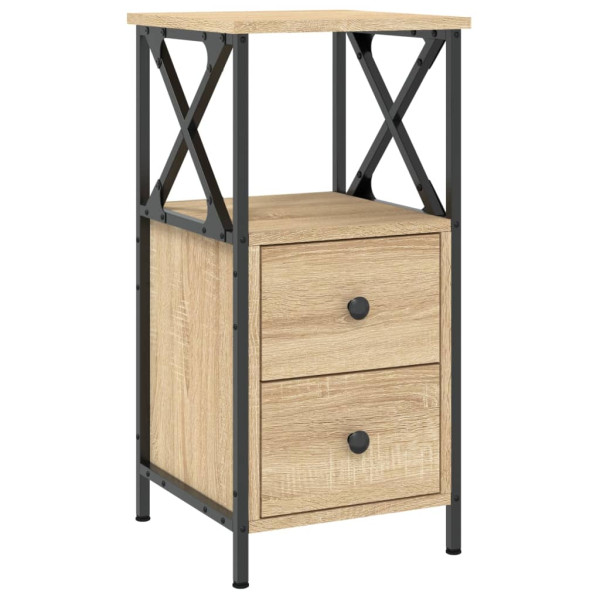 Szafka Nocna Brąz Komoda Stolik Półka Nocna Do Sypialni 34x35.5x70 849074