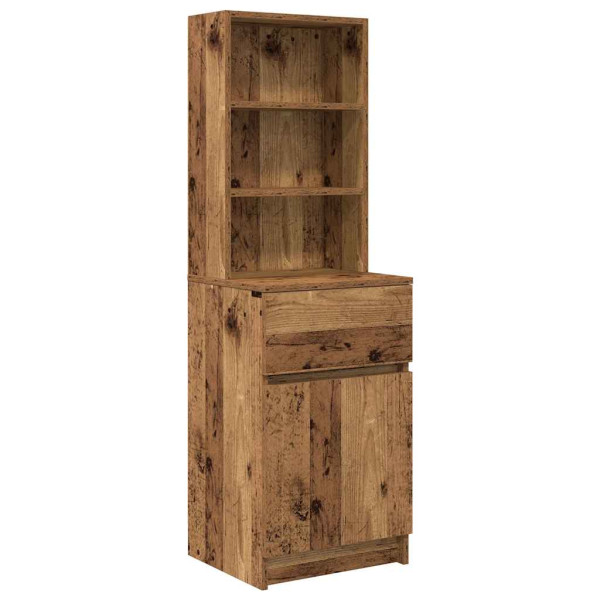 Szafka Nocna Brąz Komoda Stolik Półka Nocna Do Sypialni 39x35x125 857177