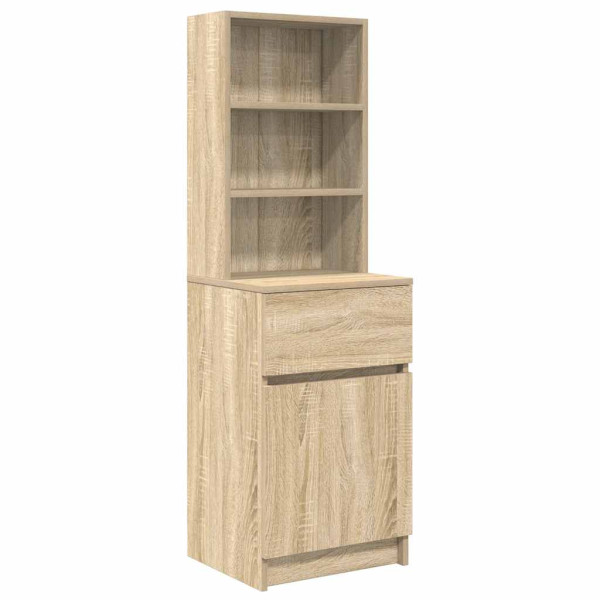 Szafka Nocna Brąz Komoda Stolik Półka Nocna Do Sypialni 39x35x125 857172