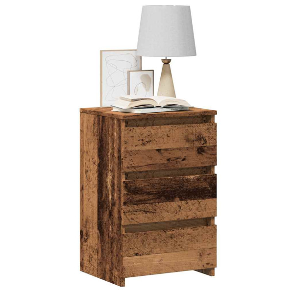 Szafka Nocna Brąz Komoda Stolik Półka Nocna Do Sypialni 40x35x62.5 cm 852397