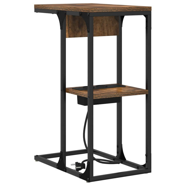 Szafka Nocna Brąz Komoda Stolik Półka Nocna Do Sypialni 41.5 x 26 x 60.5 cm 857202