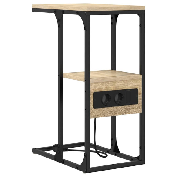 Szafka Nocna Brąz Komoda Stolik Półka Nocna Do Sypialni 41.5 x 26 x 60.5 cm 857570