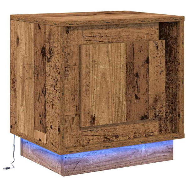 Szafka Nocna Brąz Komoda Stolik Półka Nocna Do Sypialni 44 x 34.5 x 45 cm 857246