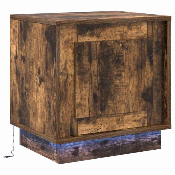 Szafka Nocna Brąz Komoda Stolik Półka Nocna Do Sypialni 44 x 34.5 x 45 cm 857858