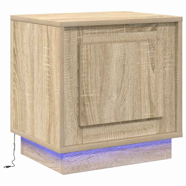 Szafka Nocna Brąz Komoda Stolik Półka Nocna Do Sypialni 44 x 34.5 x 45 cm 857121