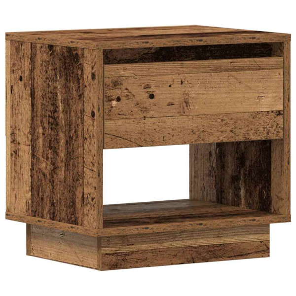 Szafka Nocna Brąz Komoda Stolik Półka Nocna Do Sypialni 45 x 34 x 44 cm 855102