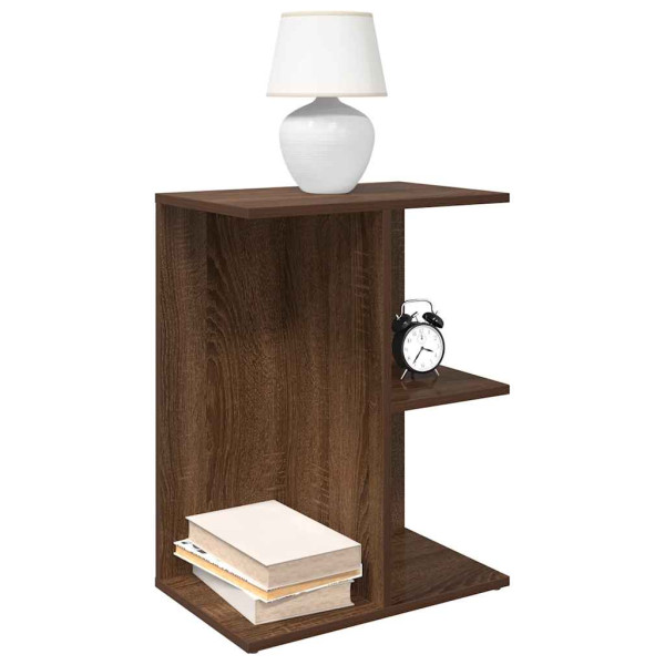 Szafka Nocna Brąz Komoda Stolik Półka Nocna Do Sypialni 46.5x29x61 cm 848271