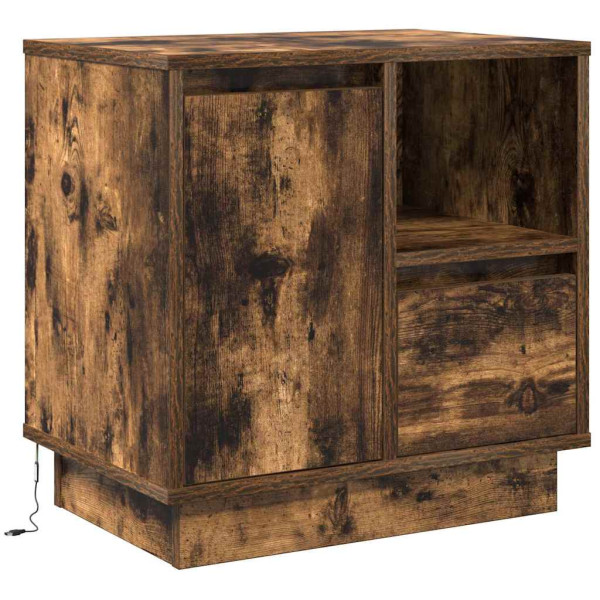 Szafka Nocna Brąz Komoda Stolik Półka Nocna Do Sypialni 50 x 34.5 x 50 cm 854901