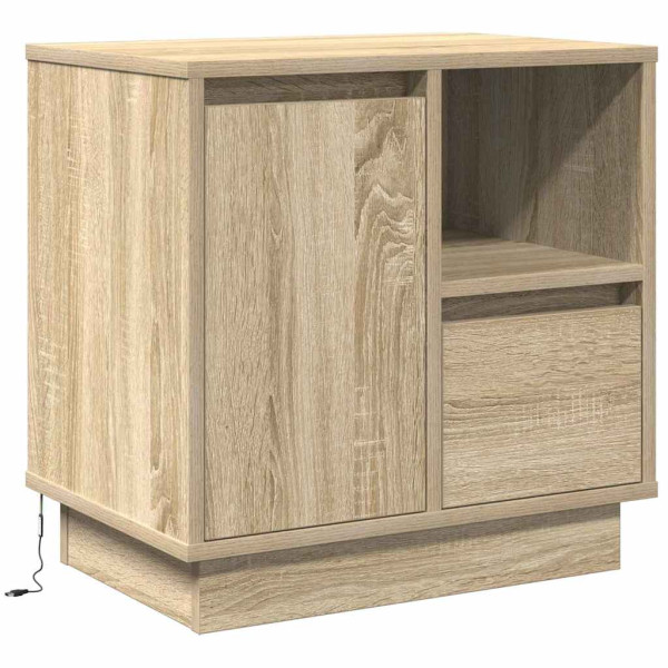 Szafka Nocna Brąz Komoda Stolik Półka Nocna Do Sypialni 50 x 34.5 x 50 cm 855161