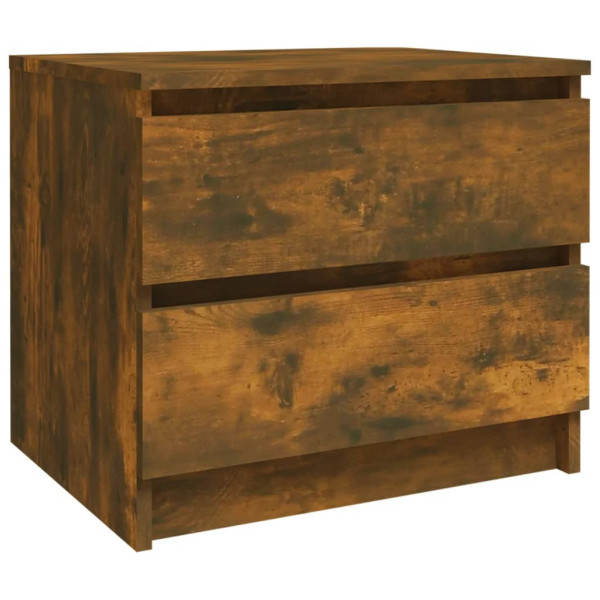 Szafka Nocna Brąz Komoda Stolik Półka Nocna Do Sypialni 50x39x43.5 cm 855844