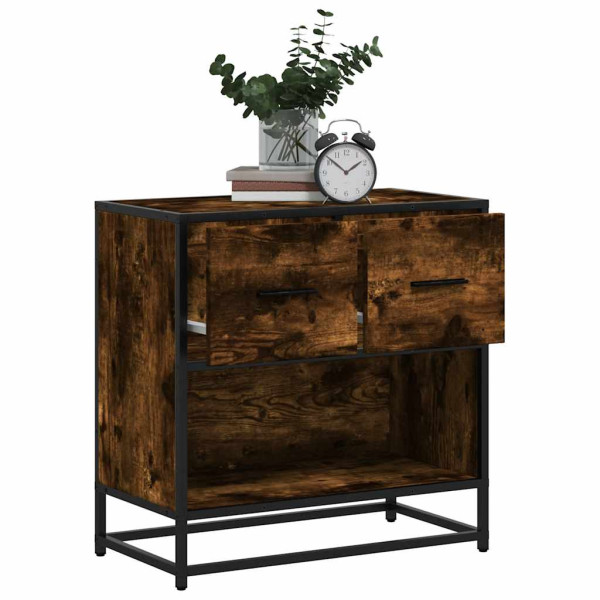 Szafka Nocna Brąz Komoda Stolik Półka Nocna Do Sypialni 60x31x60 cm 855066
