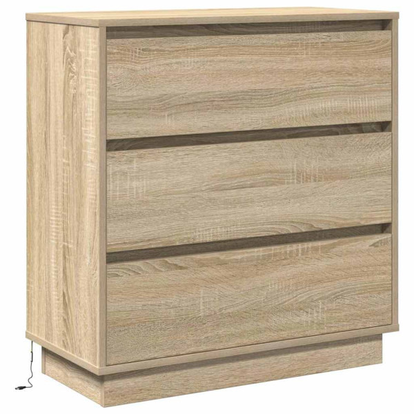 Szafka Nocna Brąz Komoda Stolik Półka Nocna Do Sypialni 71 x 34.5 x 75 cm 857247