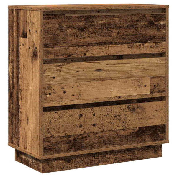 Szafka Nocna Brąz Komoda Stolik Półka Nocna Do Sypialni 71 x 34.5 x 75 cm 857227