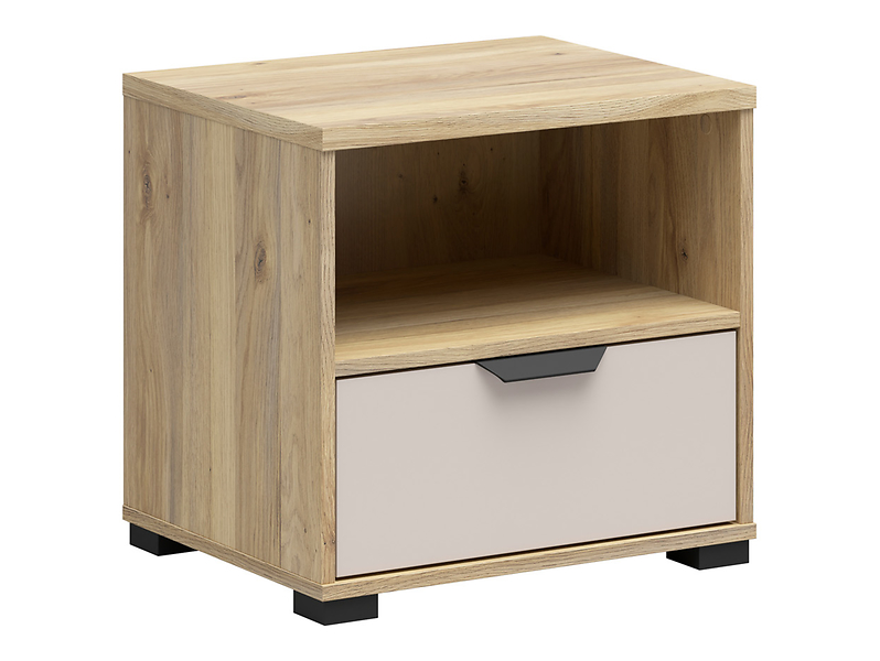Szafka nocna Chuck 50 cm z szufladą dąb mauvella/kaszmir 1071938