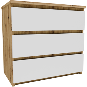 Szafka nocna CL360ABI artisan-biały stolik nocny duża regał szuflady komoda 729538 Szafka nocna CL360ABI artisan-biały stolik nocny duża regał szuflady komoda 729538