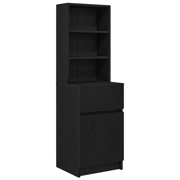 Szafka Nocna Czarna Komoda Stolik Półka Nocna Do Sypialni 39x35x125 857174
