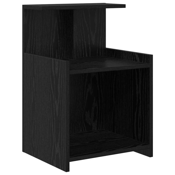 Szafka Nocna Czarna Komoda Stolik Półka Nocna Do Sypialni 40 x 35 x 60 cm 857512