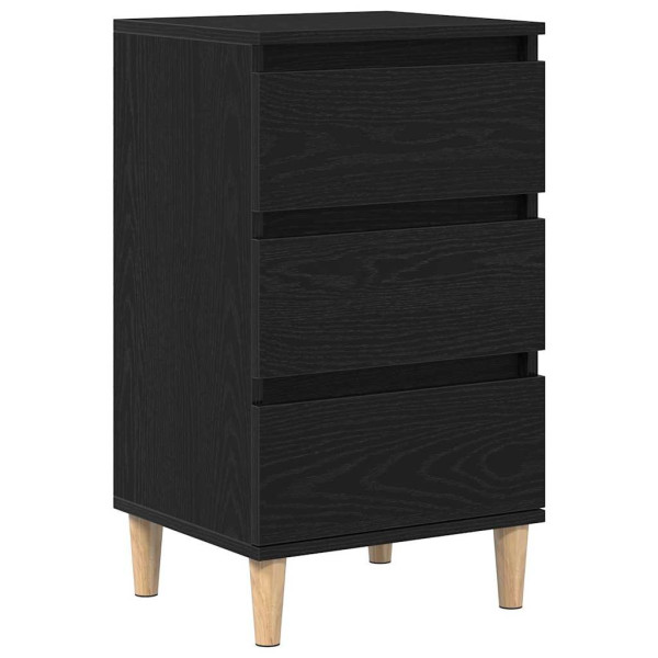 Szafka Nocna Czarna Komoda Stolik Półka Nocna Do Sypialni 40 x 35 x 70 cm 857326