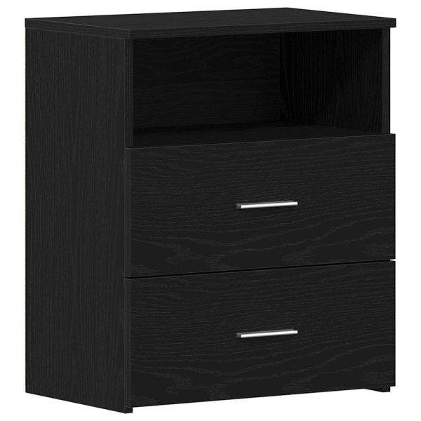 Szafka Nocna Czarna Komoda Stolik Półka Nocna Do Sypialni 50 x 32 x 60cm 857281