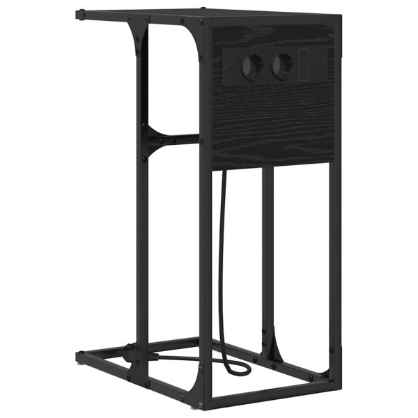 Szafka Nocna Czarna Komoda Stolik Półka Nocna Do Sypialni 857399