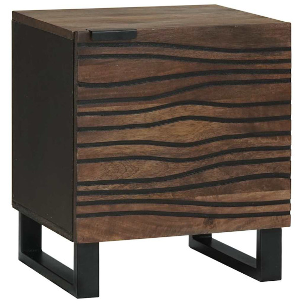 Szafka Nocna Drewniana Komoda Stolik Nocny Do Sypialni 40 x 33 x 46 cm 848135