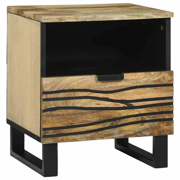 Szafka Nocna Drewniana Komoda Stolik Nocny Do Sypialni 40 x 33 x 46 cm 848407