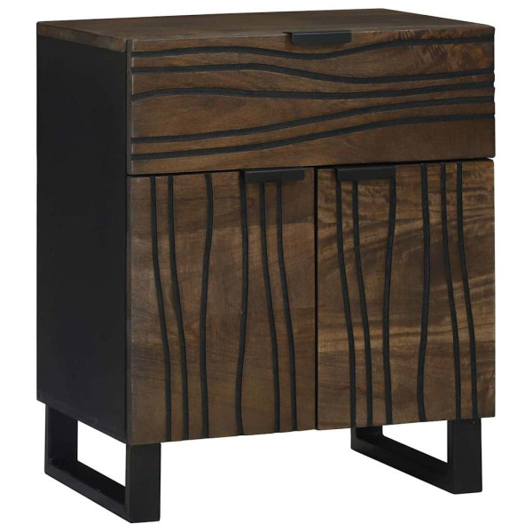 Szafka Nocna Drewniana Komoda Stolik Nocny Do Sypialni 50 x 33 x 60 cm 854934