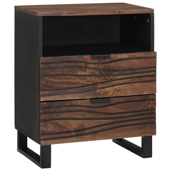 Szafka Nocna Drewniana Komoda Stolik Nocny Do Sypialni 50 x 33 x 60 cm 855200