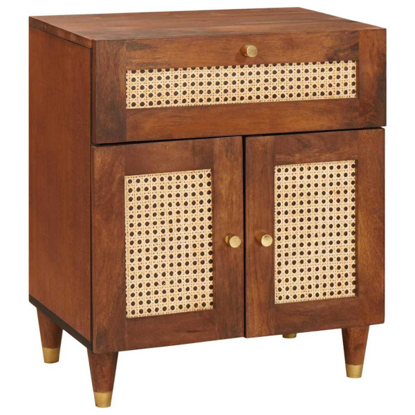 Szafka Nocna Drewniana Komoda Stolik Półka Nocna Do Sypialni 50 x 33 x 60 c 852390