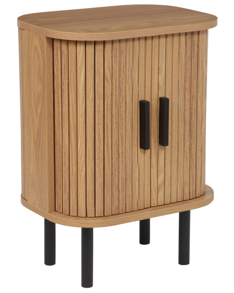 Szafka nocna dwudrzwiowa MDF jasne drewno 712007