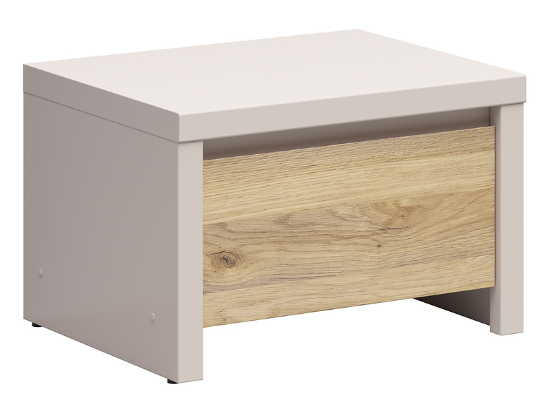 Szafka nocna Kaspian 51 cm z szufladą kaszmir/dąb mauvella 1064855
