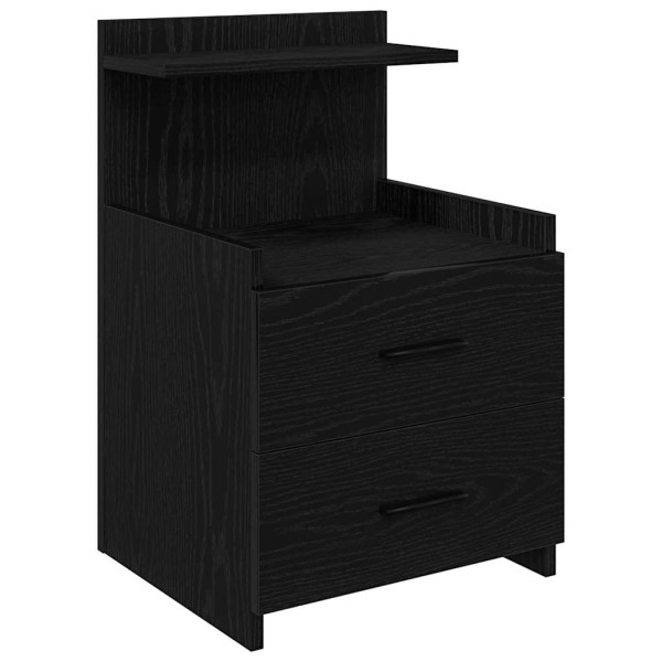 Szafka Nocna Komoda Czarna Stolik Półka Nocna Do Sypialni 40x36.5x62 cm 848836