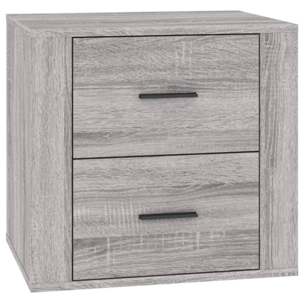 Szafka Nocna Komoda Szara Stolik Półka Nocna Do Sypialni 50x39x47 cm 849058