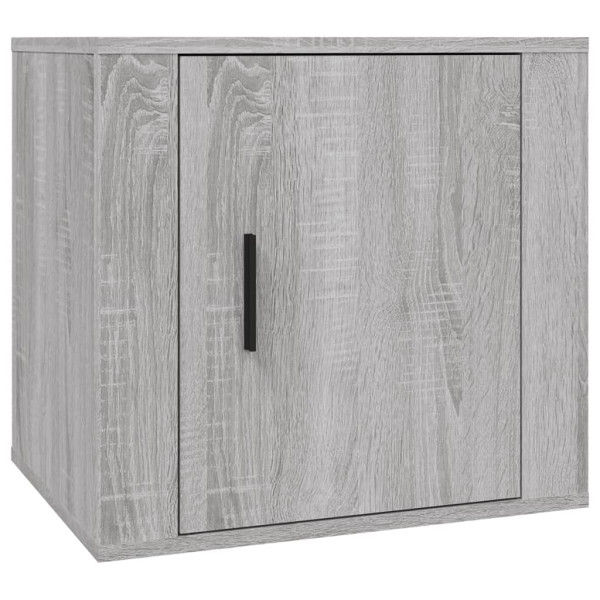 Szafka Nocna Komoda Szara Stolik Półka Nocna Do Sypialni 50x39x47 cm 849115