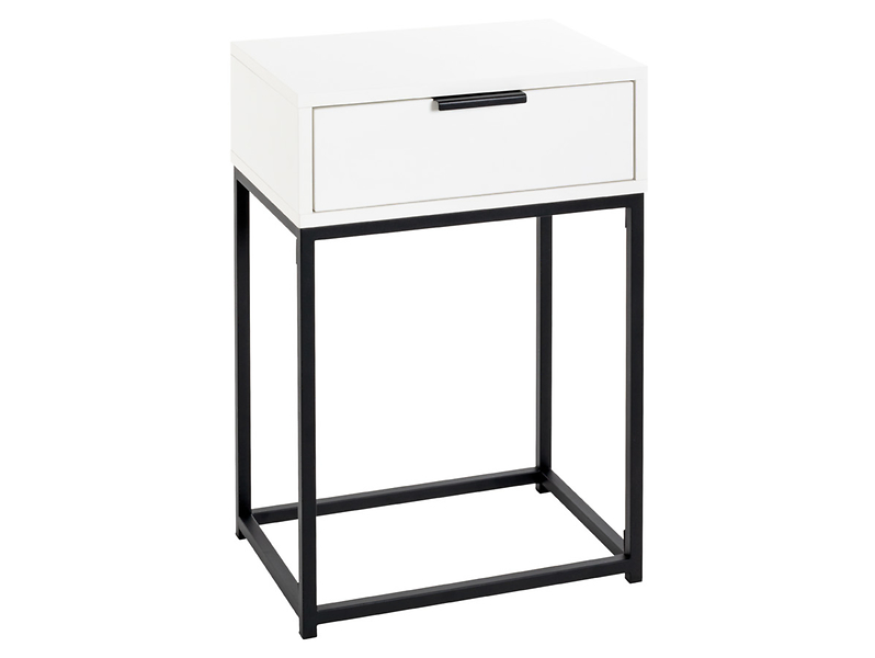 Szafka nocna Malmo 40 cm biały/czarny 714108
