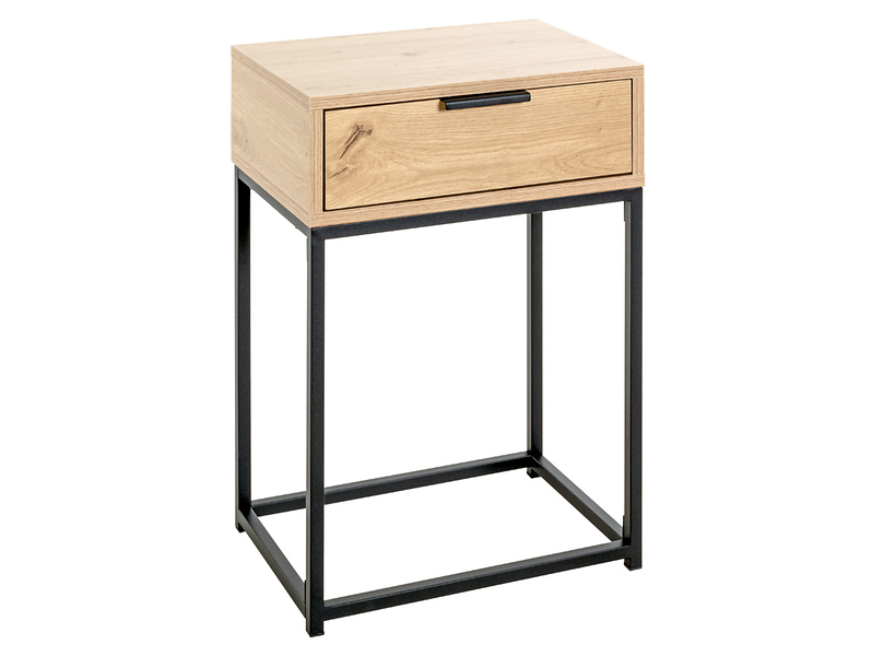 Szafka nocna Malmo 40 cm dąb/czarny 714112