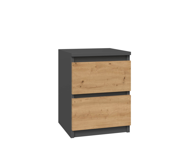 Szafka nocna Malwa M2 - Antracyt / Dąb artisan 89092